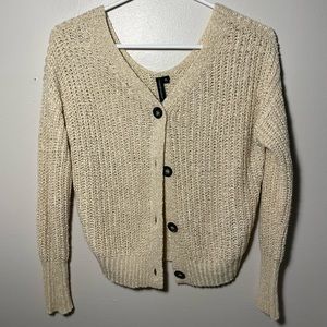 Used short cardigan in beige